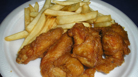 4. Chicken Wings And French Fries