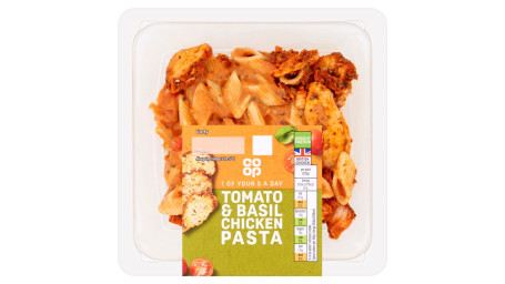 Bol De Pâtes Au Poulet Et Aux Tomates Et Basilic Co-Op 290G