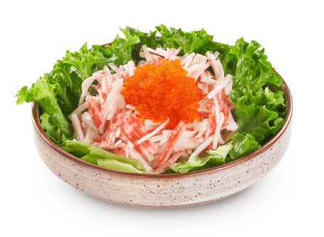 Xiè Zǐ Xiè Liǔ Shā Lǜ Salade D'œufs De Crabe Et De Bâtonnets De Crabe