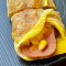 Lunchon Meat, Cheese, and corn Wrap zhī shì wǔ cān ròu yù mǐ lì shǒu zhuā bǐng