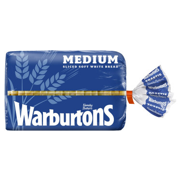 Warburtons Bread Pain Blanc Moyen 400G