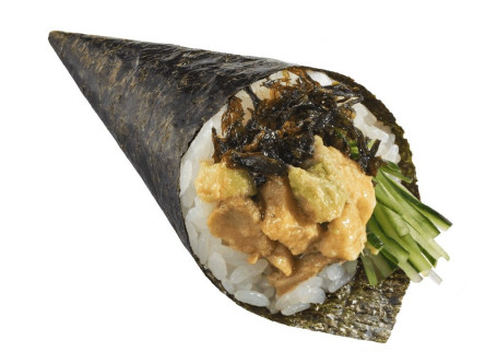 Xiāng Là Niú Yóu Guǒ Shǒu Juǎn Avocado With Spicy Sauce Hand Roll