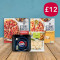 2 Pizzas, 1 Side 4 Pack Of Drinks £12