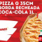 Pizza Grande 2 Sabores Borda Recheada Coca-Cola 1L