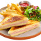 Grilled Ham Cheese Sanwich With Fries
