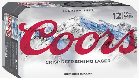 Coors Light, 12 Pack Can 12 Oz