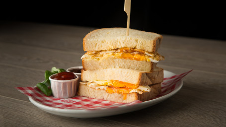 Double Fried Egg Sandwich (V)