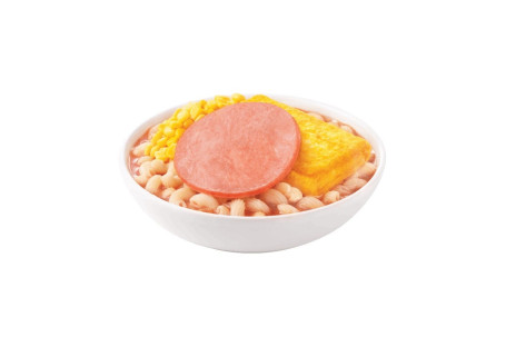 Huǒ Tuǐ Sōng Ruǎn Hòu Jú Dàn Fān Jiā Nóng Tāng Niǔ Niǔ Fěn Ham Baked Egg Roll With Twisty Macaroni In Tomato Soup
