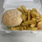 Quarter Pound Beef Burger and Chips