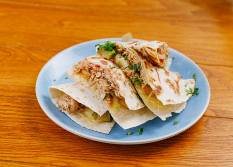 Dr Pepper Marinated Pork Quesadilla