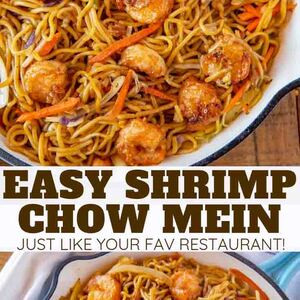 Chow Mein Aux Crevettes