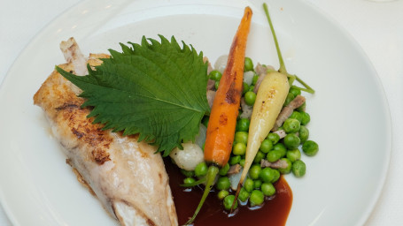 Brittany Monkfish “À La Plancha”, Yakisoba Sauce And French-Style Peas