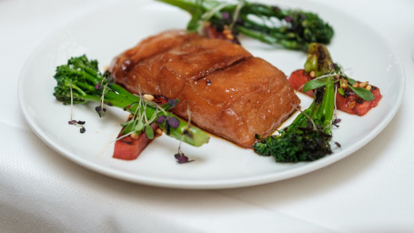 Miso-Marinated Cod, Broccolini And Watermelon “À La Plancha