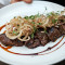 Charolais Beef Fillet, Marinated In Tamarind And Grilled, Fried Onions, Ghoa Cress And Homemade French Fries