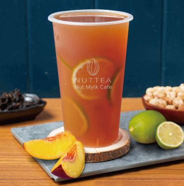 Xiān Níng Mì Táo Wū Lóng Chá Peach, Lime Lemon Oolong Tea