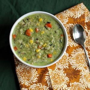 Soupe Crémeuse De Poulet Sauvage Au Riz Pour Enfants