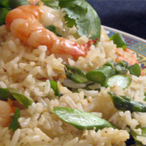 Riz Sauté Aux Crevettes