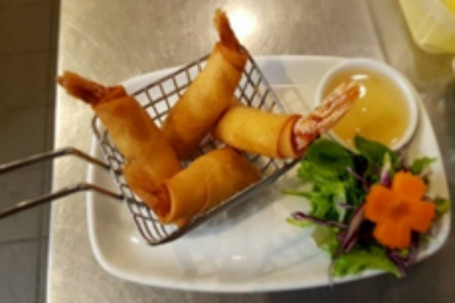 (E) Prawn Roll 4 Pcs