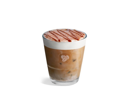 Golden Caramel Iced Latte Macchiato