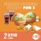 Jīng Diǎn Jí Liè Xiā Shuāng Rén Tào Cān Shrimp Burger Combo For 2