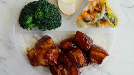 Stew Pork In Brown Sauce Bento Box Hóng Shāo Ròu Biàn Dāng