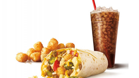 14. Breakfast Burrito Combo