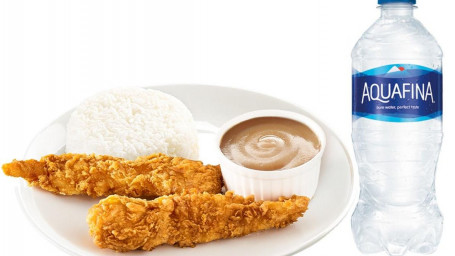 Kids Meal: 2 Pc Chicken Tenders With Rice And Drink