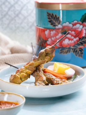 Classic Malay Satay Chicken 3 Pcs Mǎ Lái Shā Diē Jī Ròu 3Chuàn