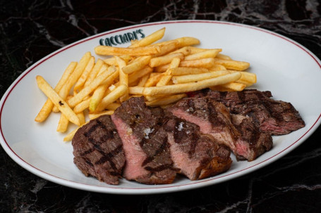 Rib Eye Costata Steak Served With Fries