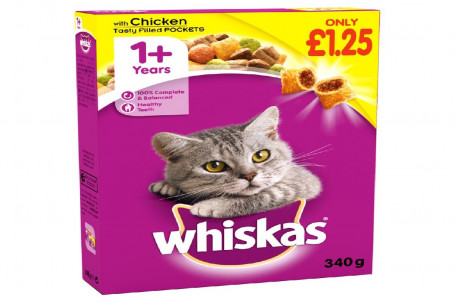 Whiskas Filled Pockets With Chicken 340G