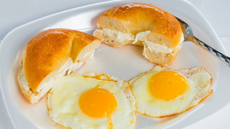 2 Eggs (Platter) Bagel With Butter