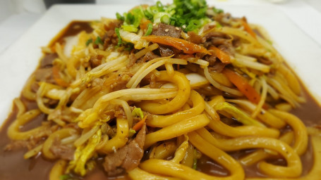 Beef Teriyaki Fried Udon Niú Chǎo Wū Dōng