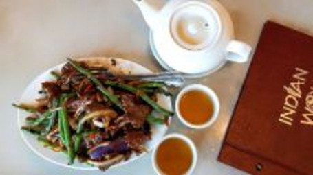 B1. Beef With Spicy Eggplant Green Beans