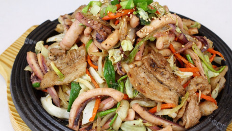 Squid Pork Belly Stir Fry