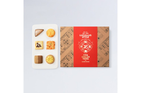 Lóng Dǎo Bīng Shì Chá Cān Tīng Qū Qí Lǐ Hé (24Jiàn Zhuāng Lucullus Style Cha Chaan Teng Cookie Gift Box (24Pcs