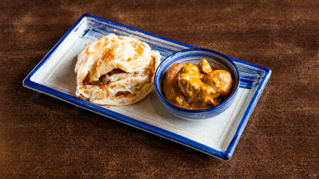 Roti Cannai With Meat (2 Pieces)