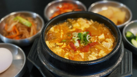 Ham, Sausage Soft Tofu Soup