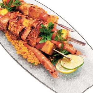 Assiette De Brochettes De Poulet