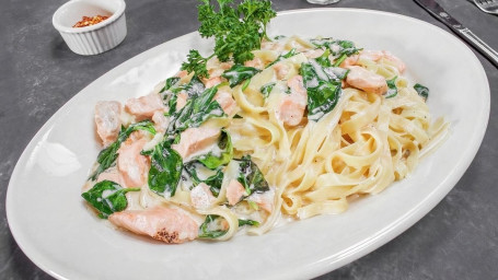 Salmon Florentine Pasta