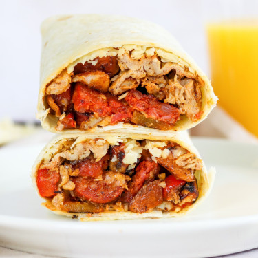 Burrito Au Chorizo Pour Le Petit Déjeuner