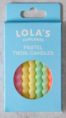 Pastel Twirl Candles