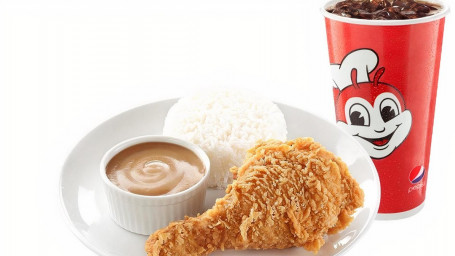 Kids Meal: 1Pc Jolly Crispy Chicken With Rice And Drink