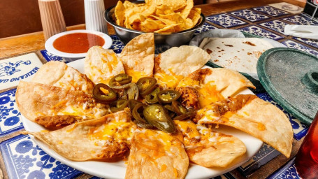 Bean, Jalapeño, And Cheese Nachos