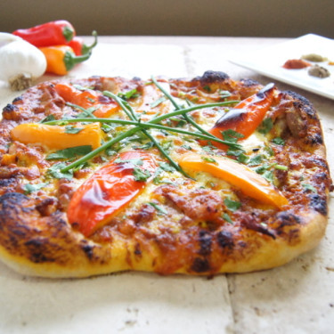 Pizza Curry Poulet