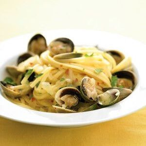 Linguine Sauce Aux Palourdes Blanches