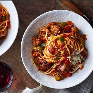 Spaghetti Avec Saucisse Italienne