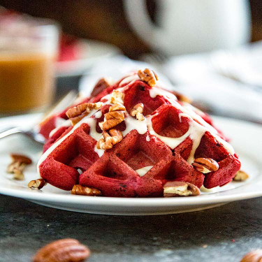 Gaufre Velours Rouge