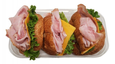 Sandwichs Croissants Au Jambon, 3 Ct