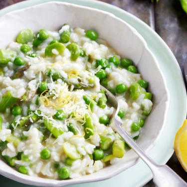 Risotto Aux Fèves Larges Et Asperges