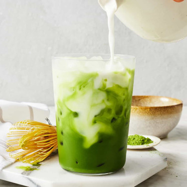 Latté Glacé Au Thé Vert